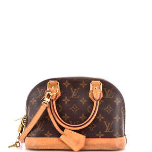 Louis Vuitton Alma Handbag Canvas Bb #225781L17B